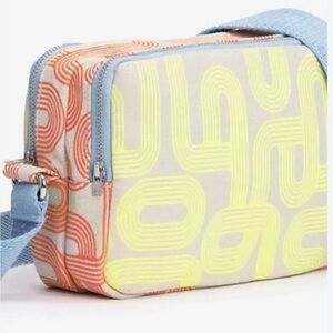 Colorful Geometric Crossbody Bag with Adjustable length